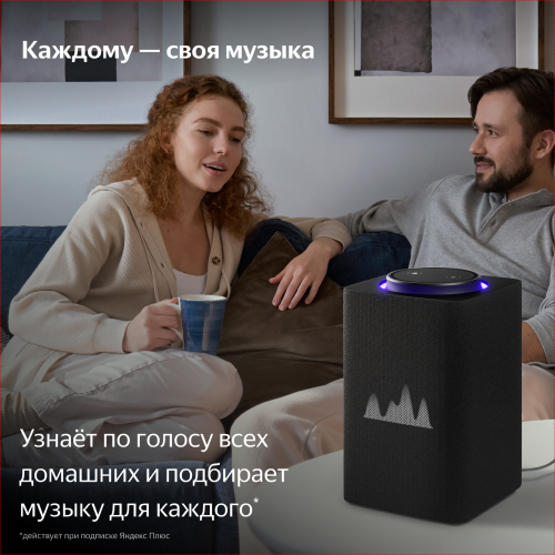 Купить умная колонка яндекс станция макс с алисой, с zigbee, графит, 65вт в Самаре