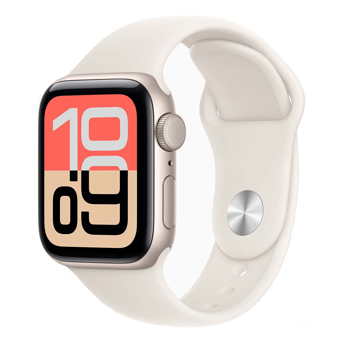 Купить apple watch se 3 (2025), 44 мм корпус из алюминия цвета «starlight», ремешок sport band размера m/l цвета «starlight» с доставкой