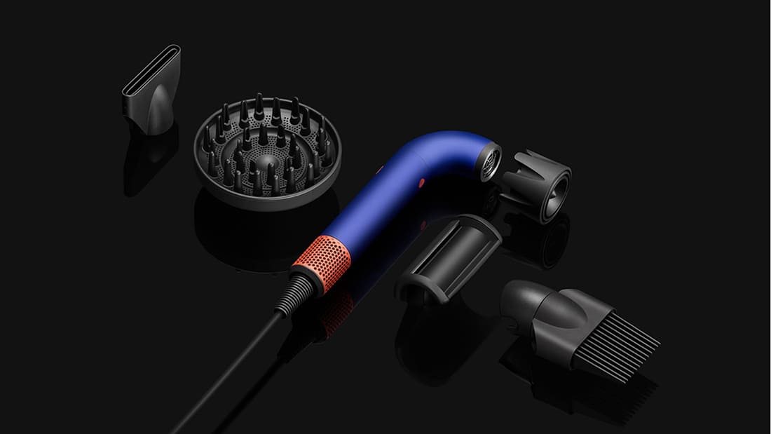 Фен Dyson Supersonic R Pro HD18 (Global) Vinca Blue/Topaz Orange, синий/оранжевый