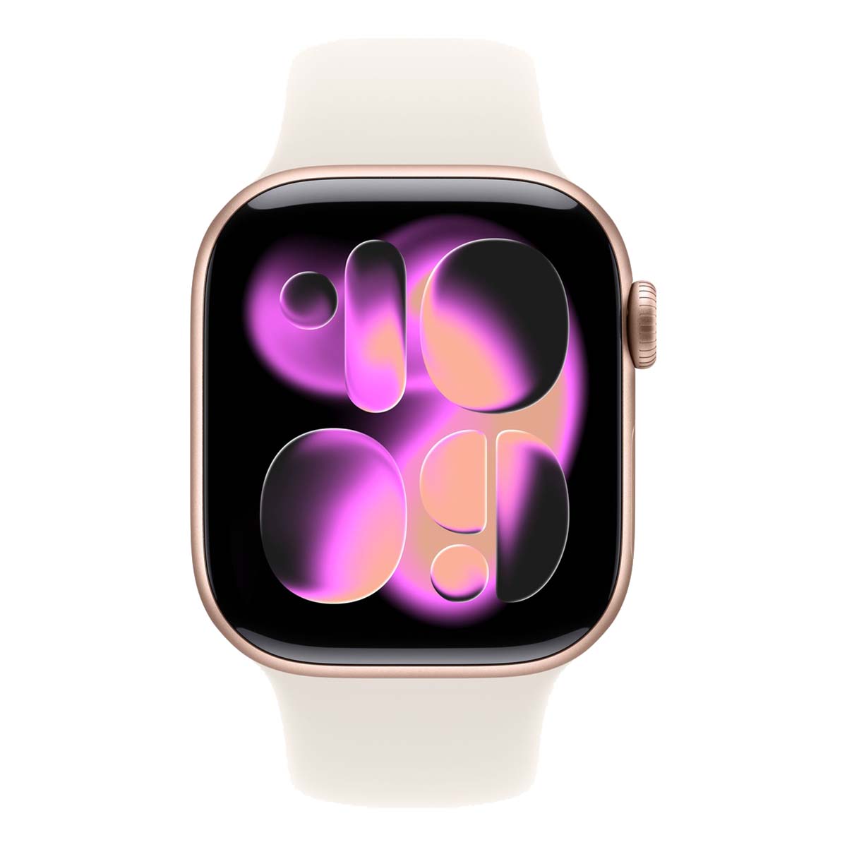 Купить apple watch series 11, 42 мм корпус из алюминия цвета «rose gold», ремешок sport band размера s/m цвета «light blush» с доставкой