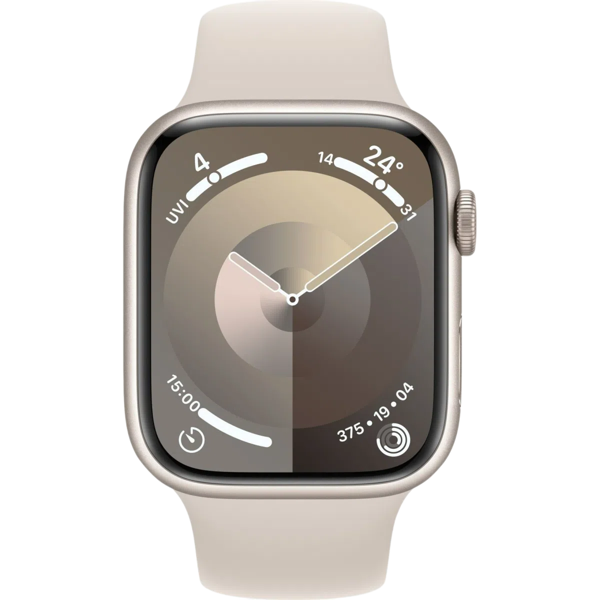 Купить apple watch series 9 41 мм корпус из алюминия цвета сияющая звезда спортивный ремешок цвета сияющая звезда с доставкой