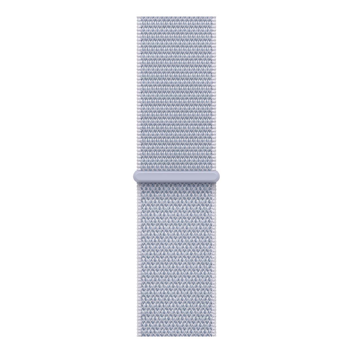 Купить apple watch se (2024), 40 мм корпус из алюминия цвета «silver», ремешок sport loop цвета «blue cloud» с доставкой
