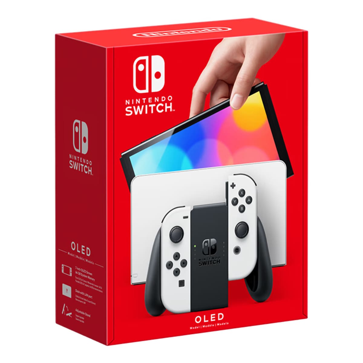 Купить игровая консоль nintendo switch oled 64gb white, белый с доставкой
