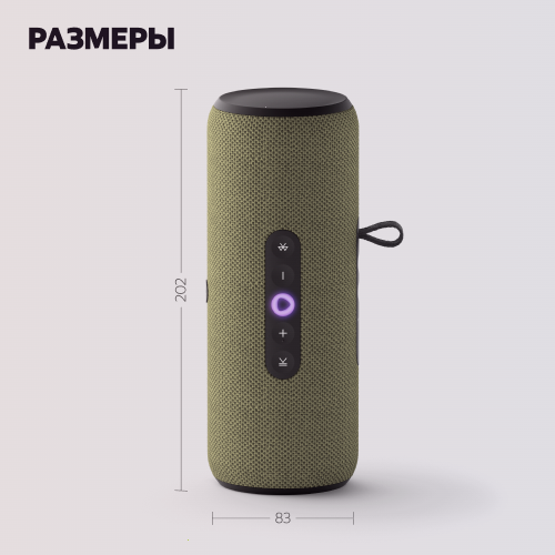 Купить умная портативная колонка яндекс станция стрит с алисой, зелёный, 30вт в Самаре