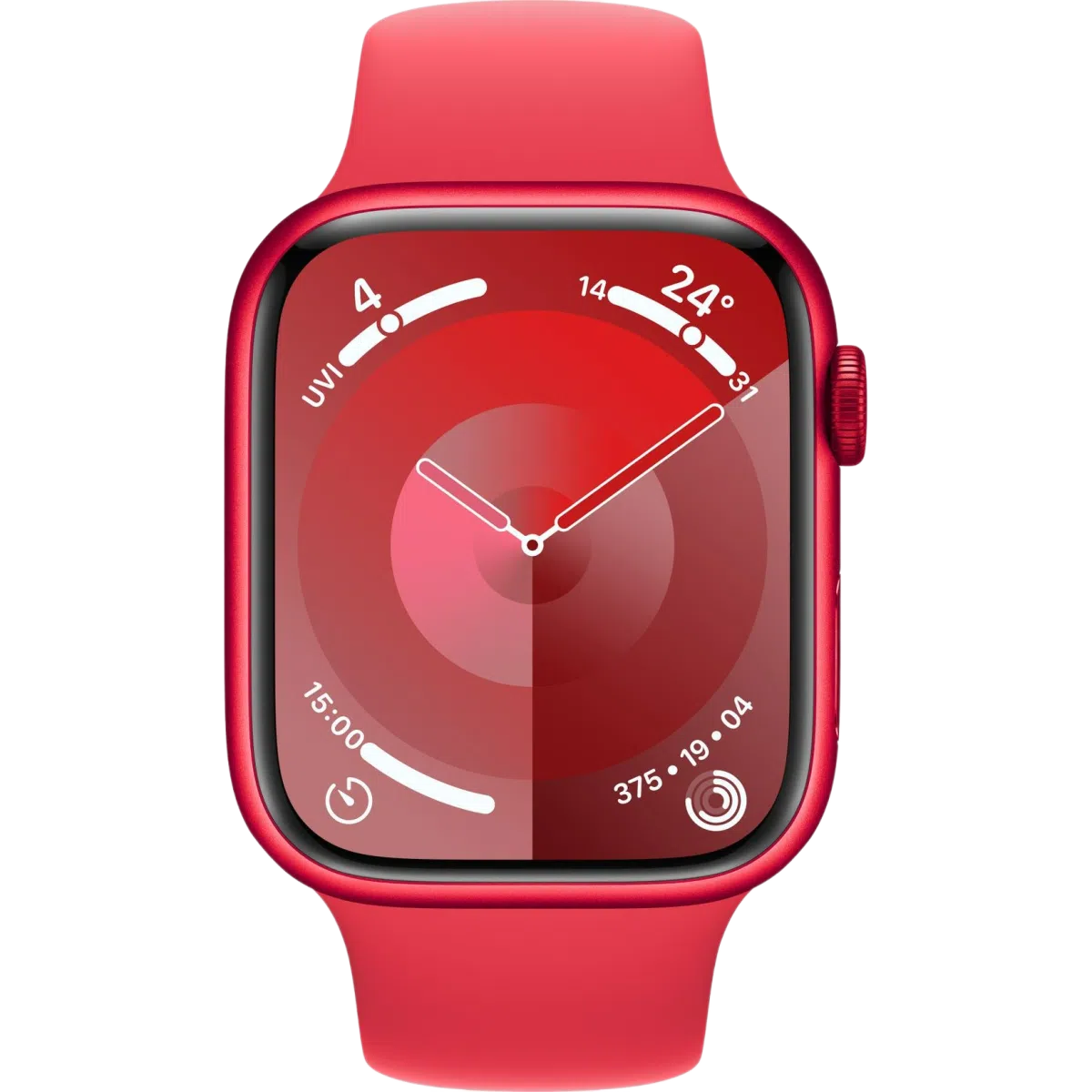 Купить apple watch series 9 41 мм корпус из алюминия цвета (product) red спортивный ремешок красного цвета с доставкой