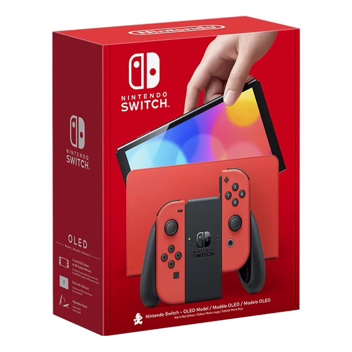 Купить игровая консоль nintendo switch oled 64gb mario red edition красный с доставкой