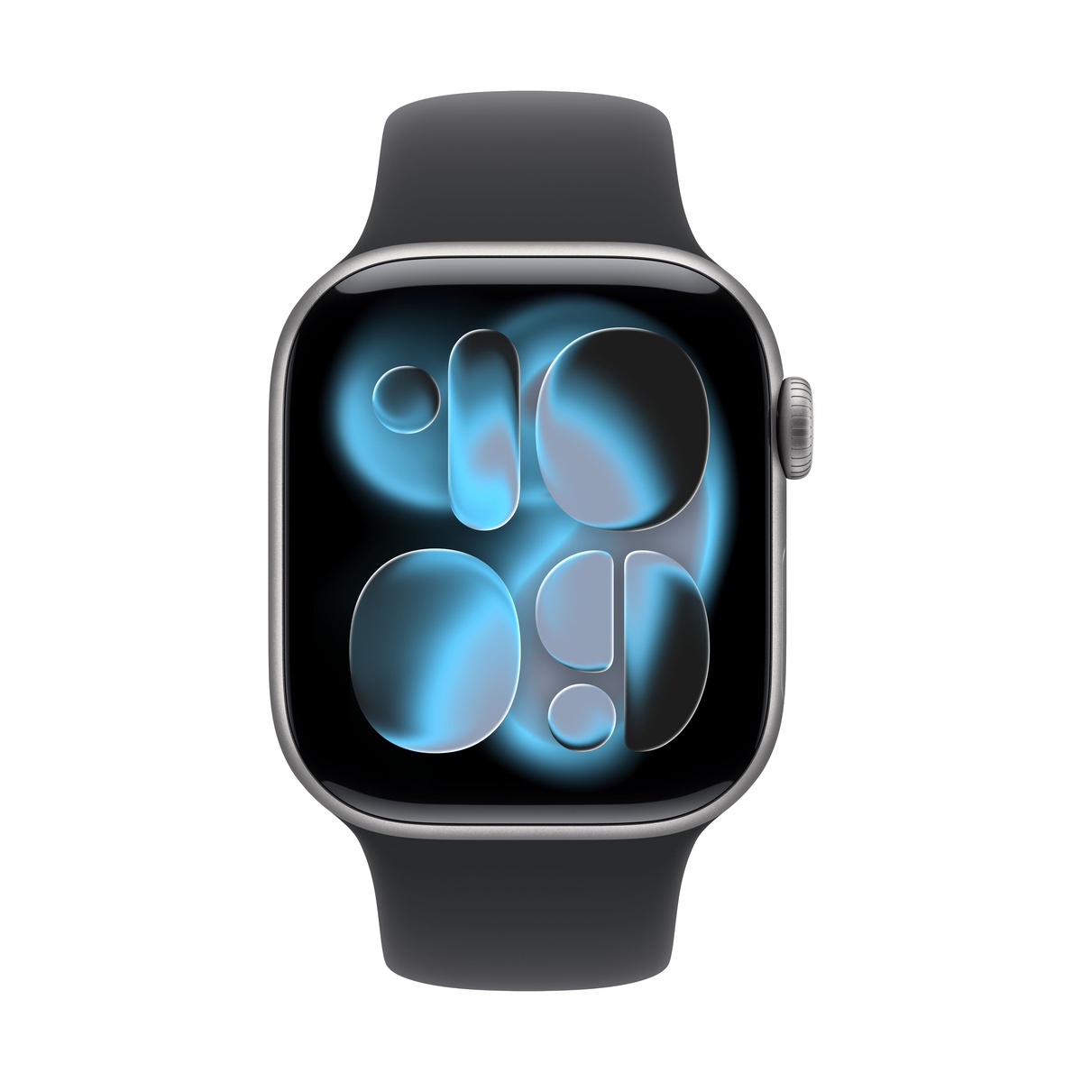Купить apple watch series 11, 42 мм корпус из алюминия цвета «space gray», ремешок sport band размера s/m цвета «black» с доставкой