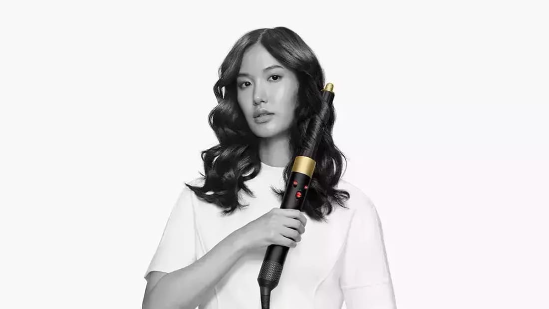 Стайлер Dyson AirWrap Long HS05 (CN/HK) Barrel Onyx Gold, чёрный