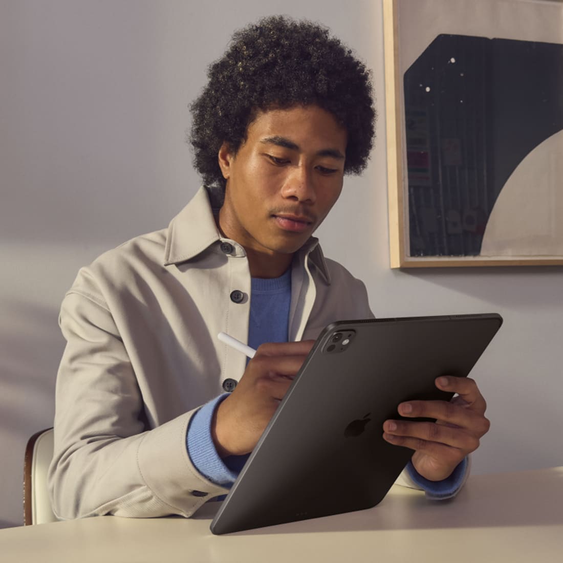 Купить apple ipad pro 13&quot (m4, 2024, 7 gen) wi-fi + cellular 1tb, нанотекстурное стекло, space black, «черный космос» с доставкой