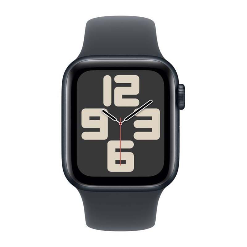 Купить apple watch se (2024), 40 мм корпус из алюминия цвета «midnight», ремешок sport band размера m/l цвета «midnight» с доставкой