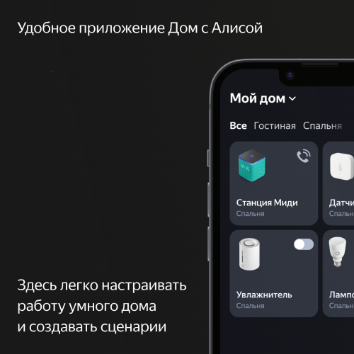 Купить умная колонка яндекс станция миди с алисой, с zigbee, малиновый, 24вт в Самаре
