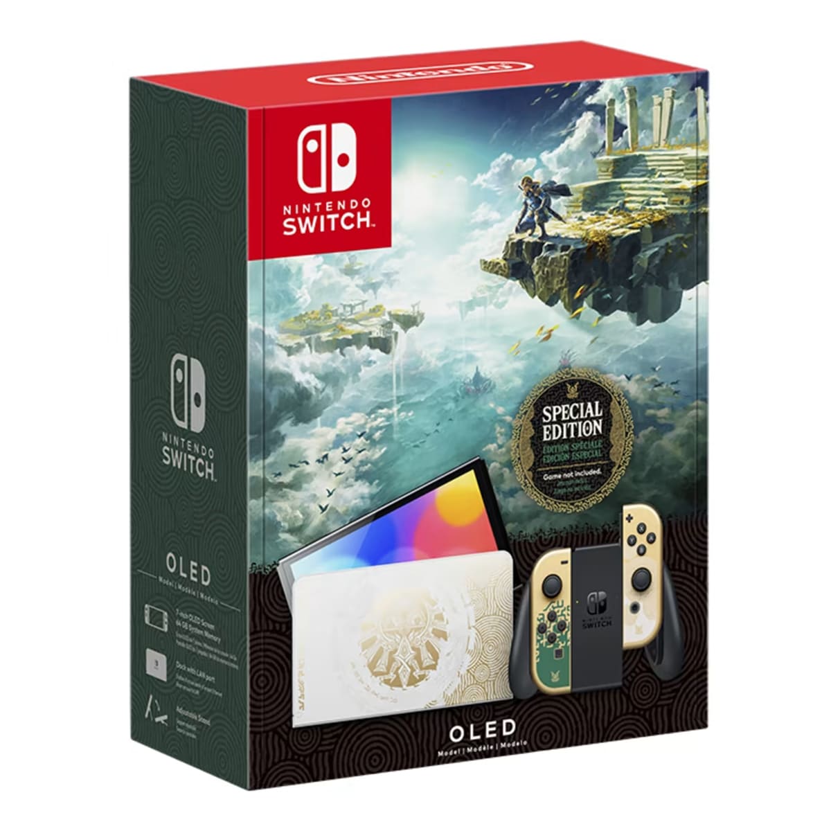 Купить игровая консоль nintendo switch oled 64gb the legend of zelda: tears of the kingdom edition, золотистый с доставкой
